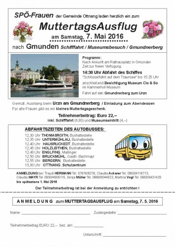 Muttertagsausflug 2016